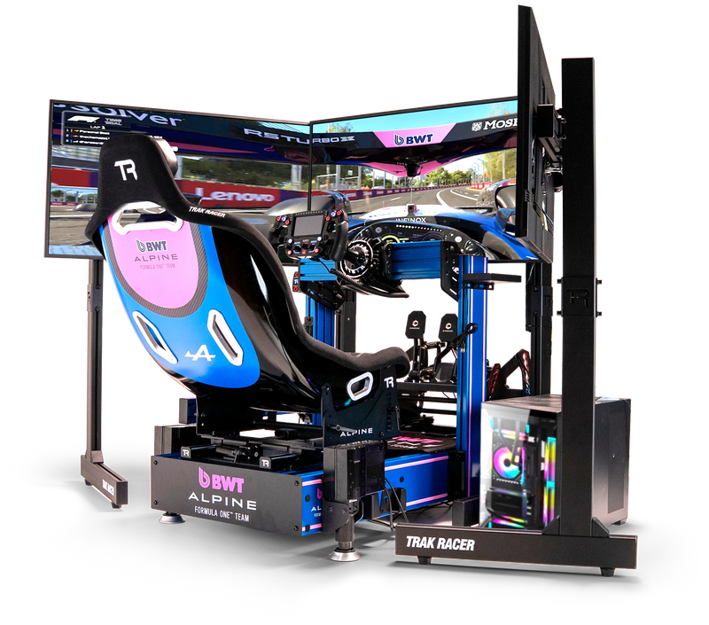 ALPINE TRA + MOTION + PC + HARNESS + TENSIONER + 3 ACTIVE PEDALS + WHEEL + MONITOR + SEAT