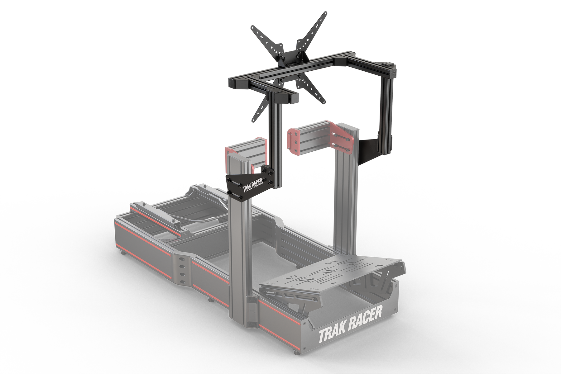 Monitor Mount Track Racer Cockpit-Mounted Single Monitor Stand (Lite) — Compact Monitor Mount fo ...