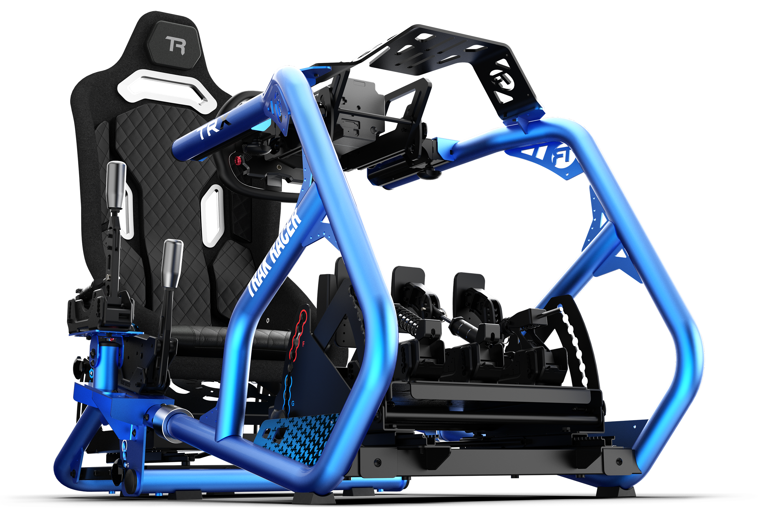 Simracing Icon Budget Sim Racing Rig Alpine Racing TRX Blue