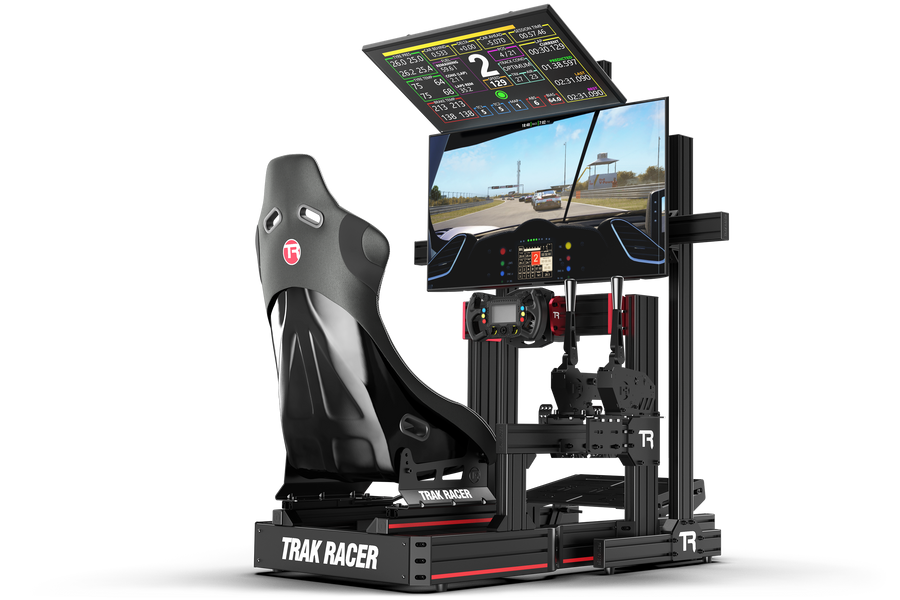 Trak Racer Freestanding Dual Monitor Stand - up to 80" Displays