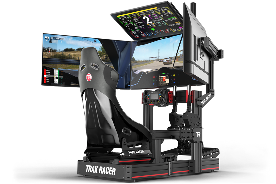 Trak Racer Cockpit-Mounted Quad Monitor Stand - up to 45" Displays